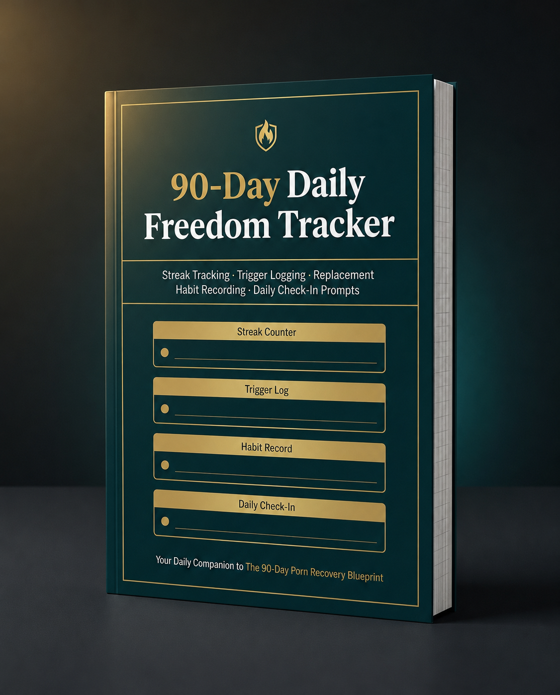 90-Day Daily Freedom Tracker — Mockup