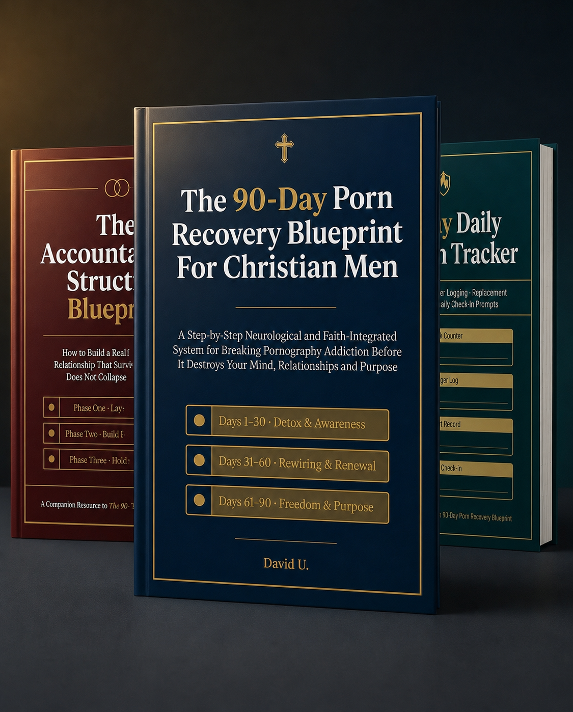 The 90-Day Porn Recovery Blueprint — Full Bundle Mockup